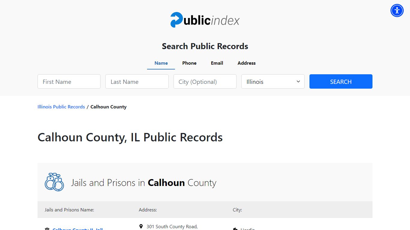 Calhoun County, IL Public Court, Arrest and Inmate Records - ThePublicIndex